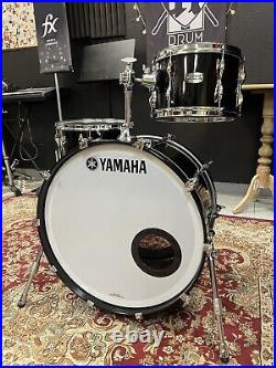 Yamaha Recording Custom Solid Black 3pc Drum Set