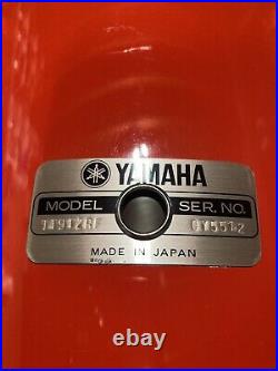 Yamaha Recording Custom drum set Hot Rod Red 24 Bass Drum 10 12 14 16