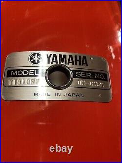 Yamaha Recording Custom drum set Hot Rod Red 24 Bass Drum 10 12 14 16