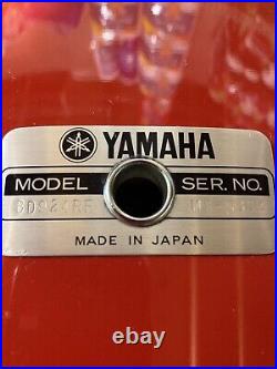 Yamaha Recording Custom drum set Hot Rod Red 24 Bass Drum 10 12 14 16