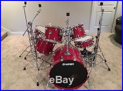 Yamaha Red Oak Custom 6pc Drum Set EXTRAS