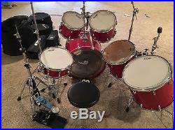 Yamaha Red Oak Custom 6pc Drum Set EXTRAS