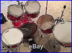 Yamaha Red Oak Custom 6pc Drum Set EXTRAS