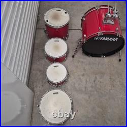 Yamaha Rydeen 5 Piece Shell Pack with Snare & Bass Drum Red
