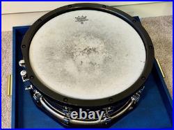 Yamaha SD255ASG Steve Gadd 14x5.5 Steel Snare, Vintage Hoops Black, Japan + Case