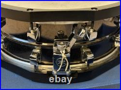 Yamaha SD255ASG Steve Gadd 14x5.5 Steel Snare, Vintage Hoops Black, Japan + Case