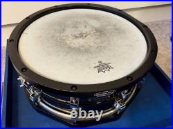 Yamaha SD255ASG Steve Gadd 14x5.5 Steel Snare, Vintage Hoops Black, Japan + Case