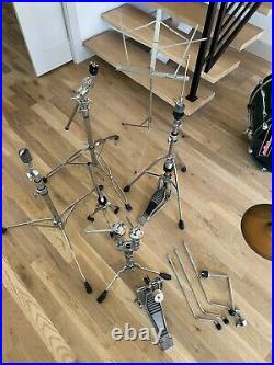 Yamaha Stage Custom 5 Piece Steel Snare 4 Cymbals, Stands, Gator Bags Included