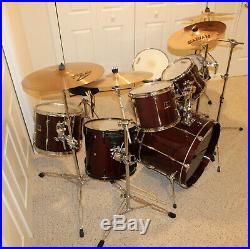 Yamaha Stage Custom 7 Drum Set, 5 cymbals
