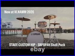 Yamaha Stage Custom Hip 4-Piece Drum Shell Pack (Raven Black)