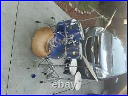 Yamaha YD Series Drumset Blue and Wooden Used