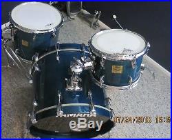 Yamaha absolute custom maple drum set sea blue 20/14/10