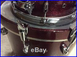 Yamaha maple custom absolute burgundy sparkle 20,10,12,14 exc PRO OWNED drum set