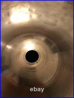 Zildjian 14 K Custom Dark Hi Hat Top Drumset Bronze Cymbal Brand Used