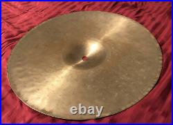 Zildjian 14 K Custom Dark Hi Hat Top Drumset Bronze Cymbal Brand Used