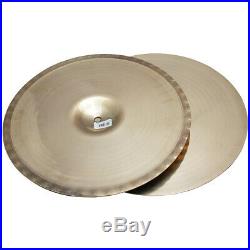Zildjian 20553 15 Custom Mastersound Hi Hat Pair Hihat Drumset Cymbals Used