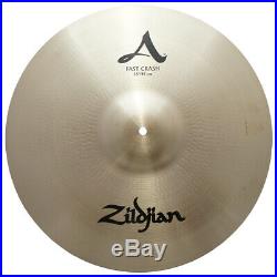Zildjian A0268 18 Fast Crash Cast Bronze Drumset Cymbal General Volume Used