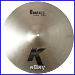 Zildjian K0808 18 Crash Ride Drumset Cymbal With Cast Bronze Materials Used