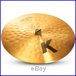 Zildjian K0818 20 Light Flat Ride Cast Bronze Drumset Cymbal With Thin Weight
