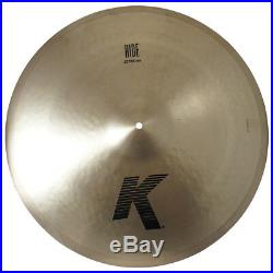 Zildjian K0819 22 Ride Drumset Cymbal Cast Bronze Medium-Low Profile Used