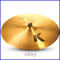 Zildjian K0832 22 Light Ride Cast Bronze Drumset Cymbal With Low-Mid Pitch
