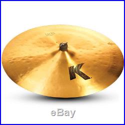 Zildjian K0834 24 Light Ride Drumset Cymbal With Med Bell Size & Dark Sound