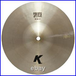 Zildjian K0858 10 K Splash Crash Drumset Cast Bronze Cymbal Cut Balance Used