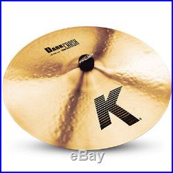 Zildjian K0904 18 K Dark Crash Thin Drumset Cast Bronze Cymbal Low Pitch Used