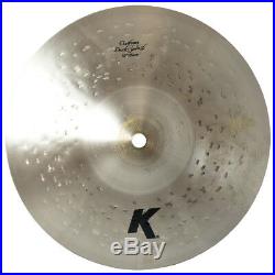 Zildjian K0932 10 K Custom Dark Splash Drumset Bronze Cymbal Cut Bal Used