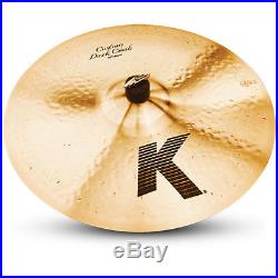 Zildjian K0953 18 K Custom Dark Crash Drumset Cast Bronze Cymbal Low Pitch