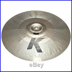 Zildjian K0954 19 K Custom Hybrid Trash Smash Drumset Cast Bronze Cymbal Used